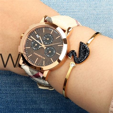 burberry couple watch set|burberry watches women leather.